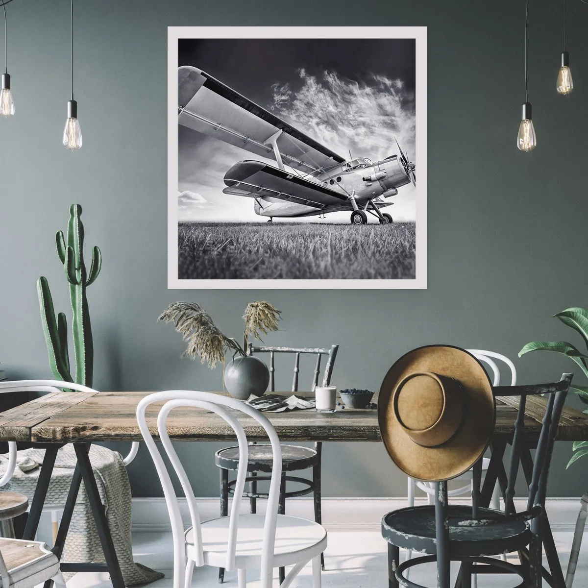 Affiche - Poster - Le pèlerin ailé - 50x50 cm