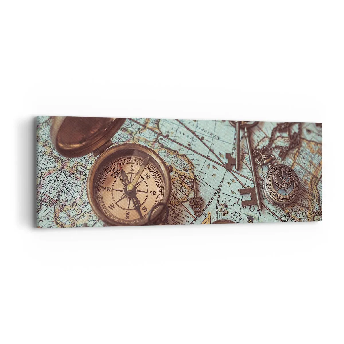 Impression sur toile - Image sur toile - Pour ceux qui recherche l'aventure - 90x30 cm