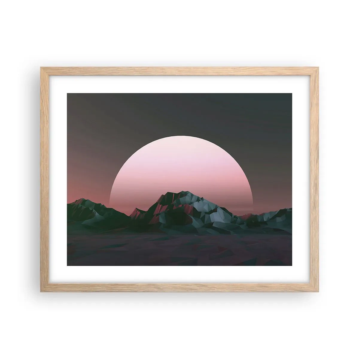 Affiche dans un chêne clair - Poster - Dans une galaxie voisine - 50x40 cm