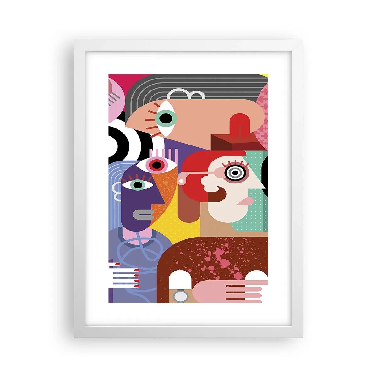 Affiche dans un cadre blanc - Poster - Nous par M. Picasso - 30x40 cm