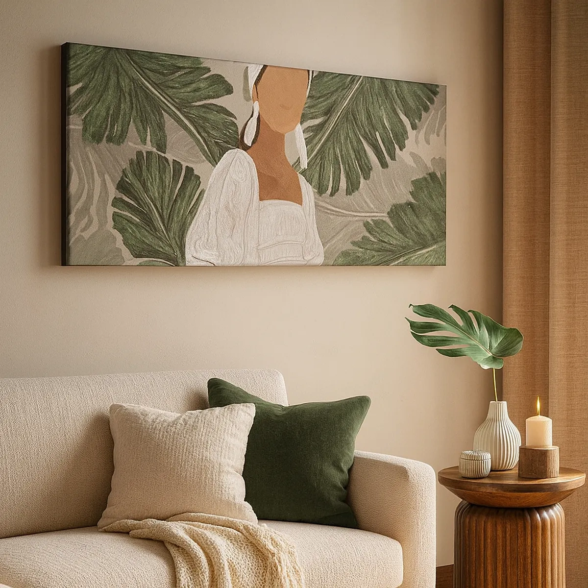 Impression sur toile - Image sur toile - Portrait exotique - 30x30 cm