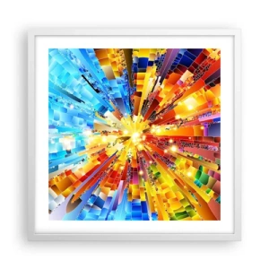 Affiche dans un cadre blanc - Poster - In medias res - 50x50 cm