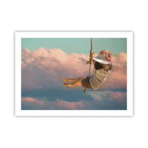 Affiche - Poster - S'amuser dans les nuages - 70x50 cm