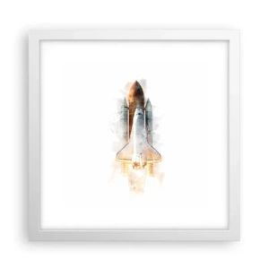 Affiche dans un cadre blanc - Poster - Des explorateurs pour commencer - 30x30 cm