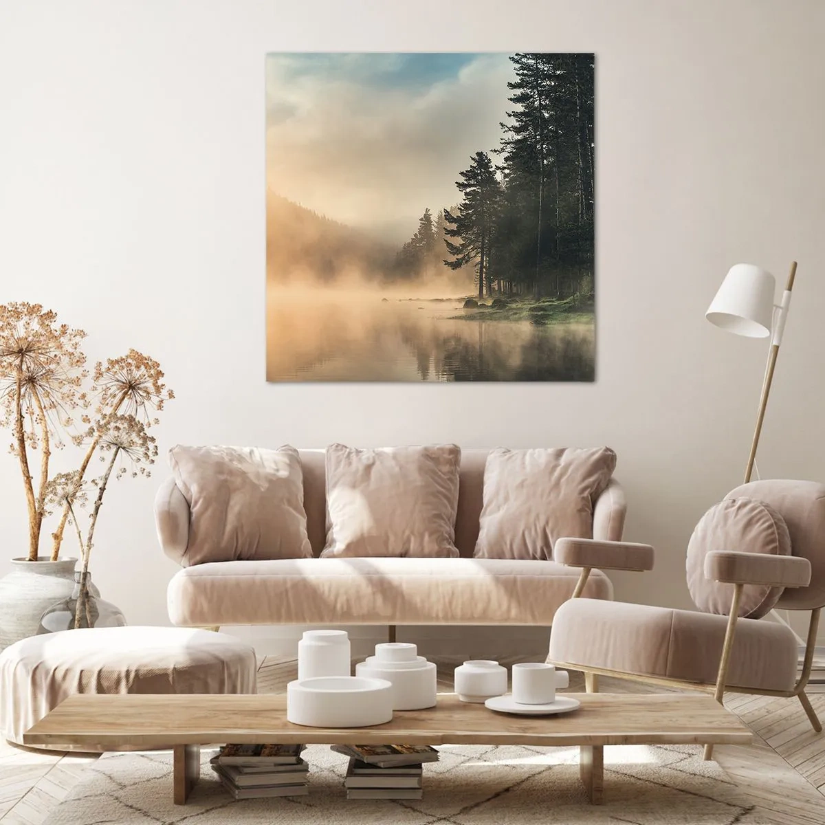 Impression sur toile - Image sur toile - Naissance du jour - 70x70 cm