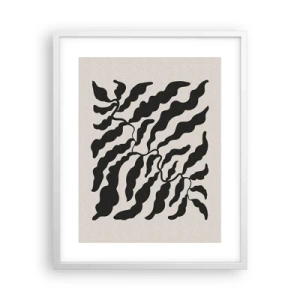 Affiche dans un cadre blanc - Poster - La nature du carré - 40x50 cm