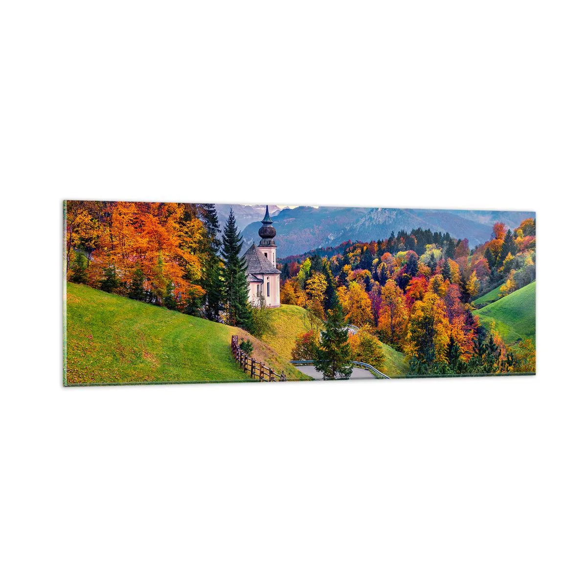 Impression sur verre - Image sur verre - Paysage comme peind - 90x30 cm