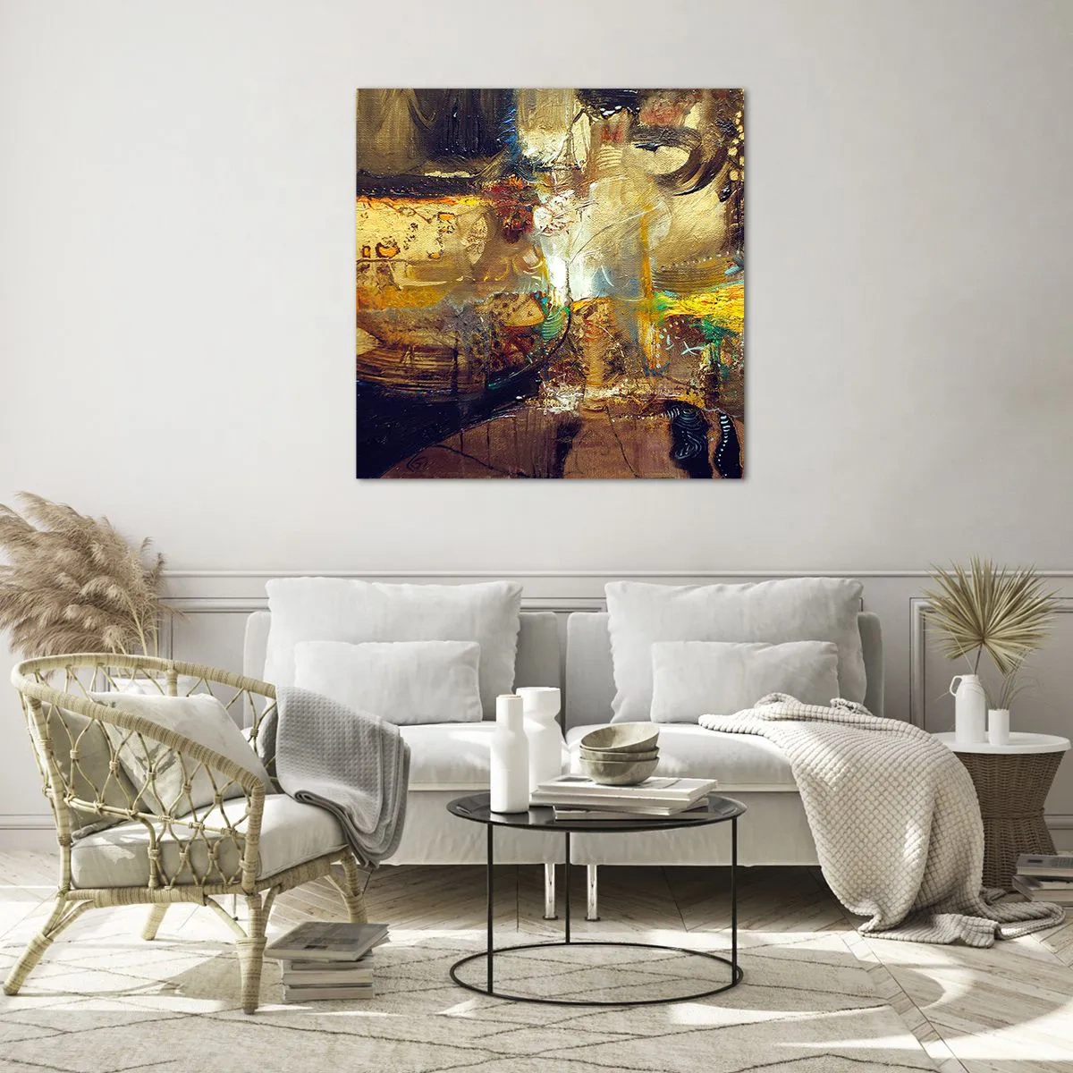 Impression sur verre - Image sur verre - Froid, tiède, chaud - 60x60 cm