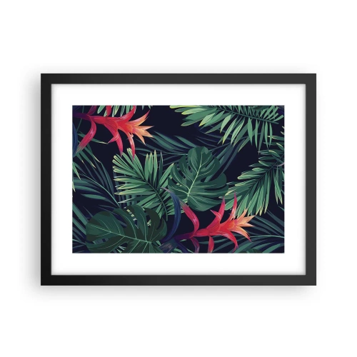 Affiche dans un cadre noir - Poster - immergé dans la nature - 40x30 cm