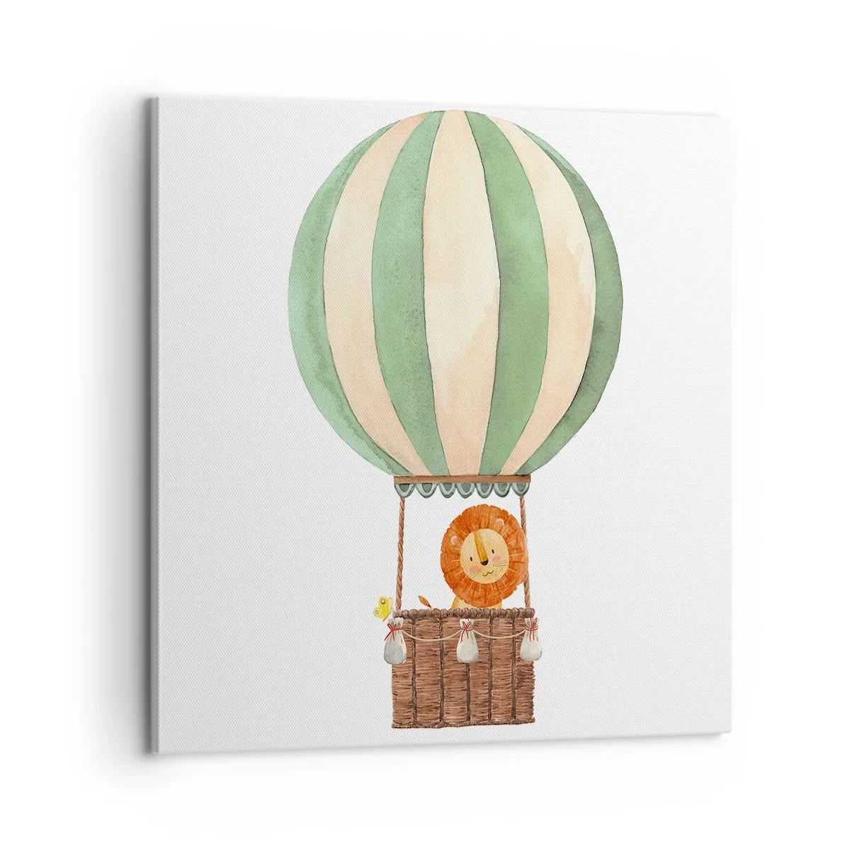 Impression sur toile - Image sur toile - Les voyages de Léon - 60x60 cm