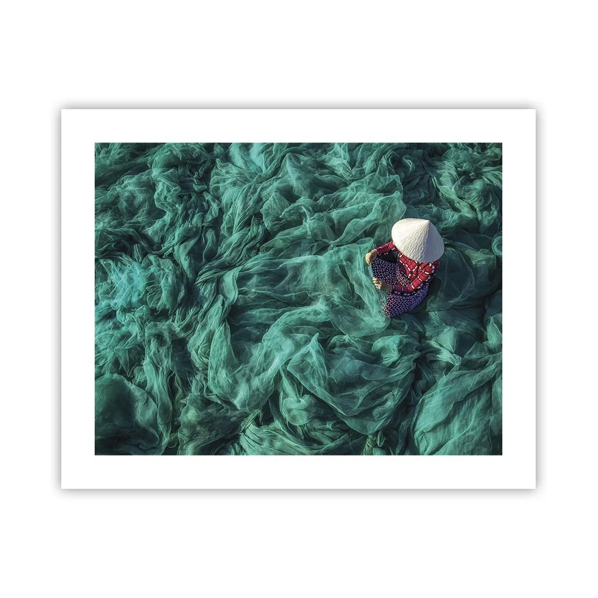 Affiche - Poster - Dans une mer de filet - 50x40 cm