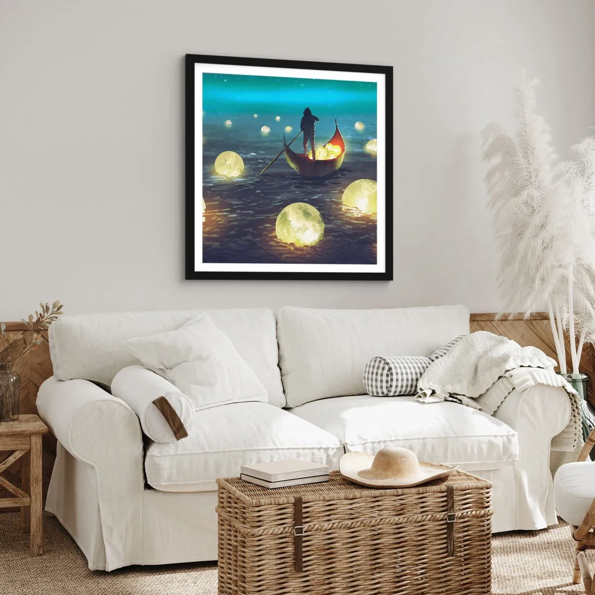 Affiche dans un cadre noir - Poster - Des choses dont les philosophes n'ont jamais rêvé - 30x30 cm