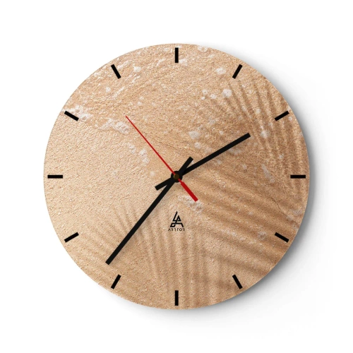 Horloge murale - Pendule murale - Ombre d'un été chaud - 40x40 cm