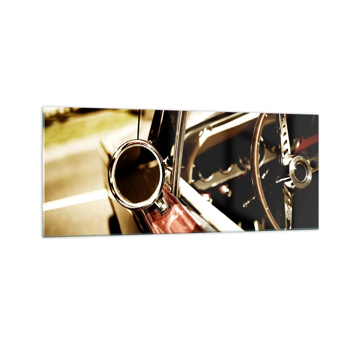 Impression sur verre - Image sur verre - Auto avec une âme - 100x40 cm