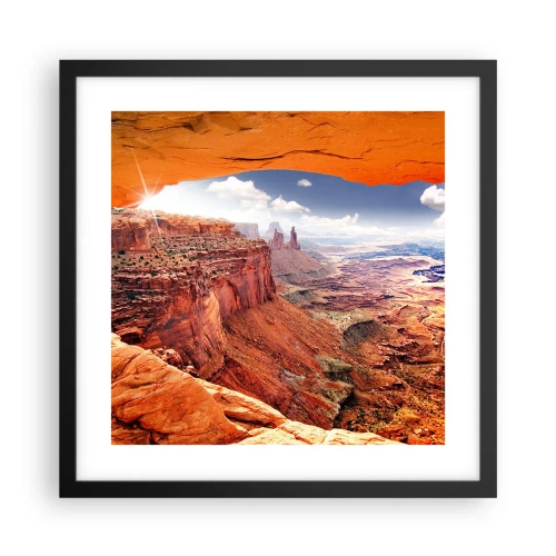 Affiche dans un cadre noir - Poster - Sculpté par la nature elle-même - 40x40 cm