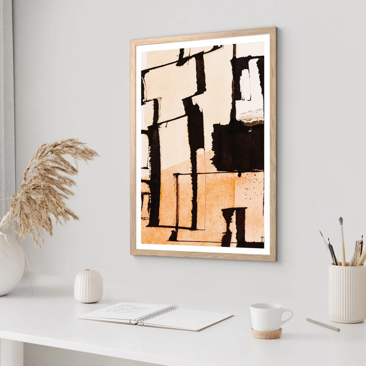 Affiche dans un chêne clair - Poster - De l’ordre malgré tout - 70x100 cm