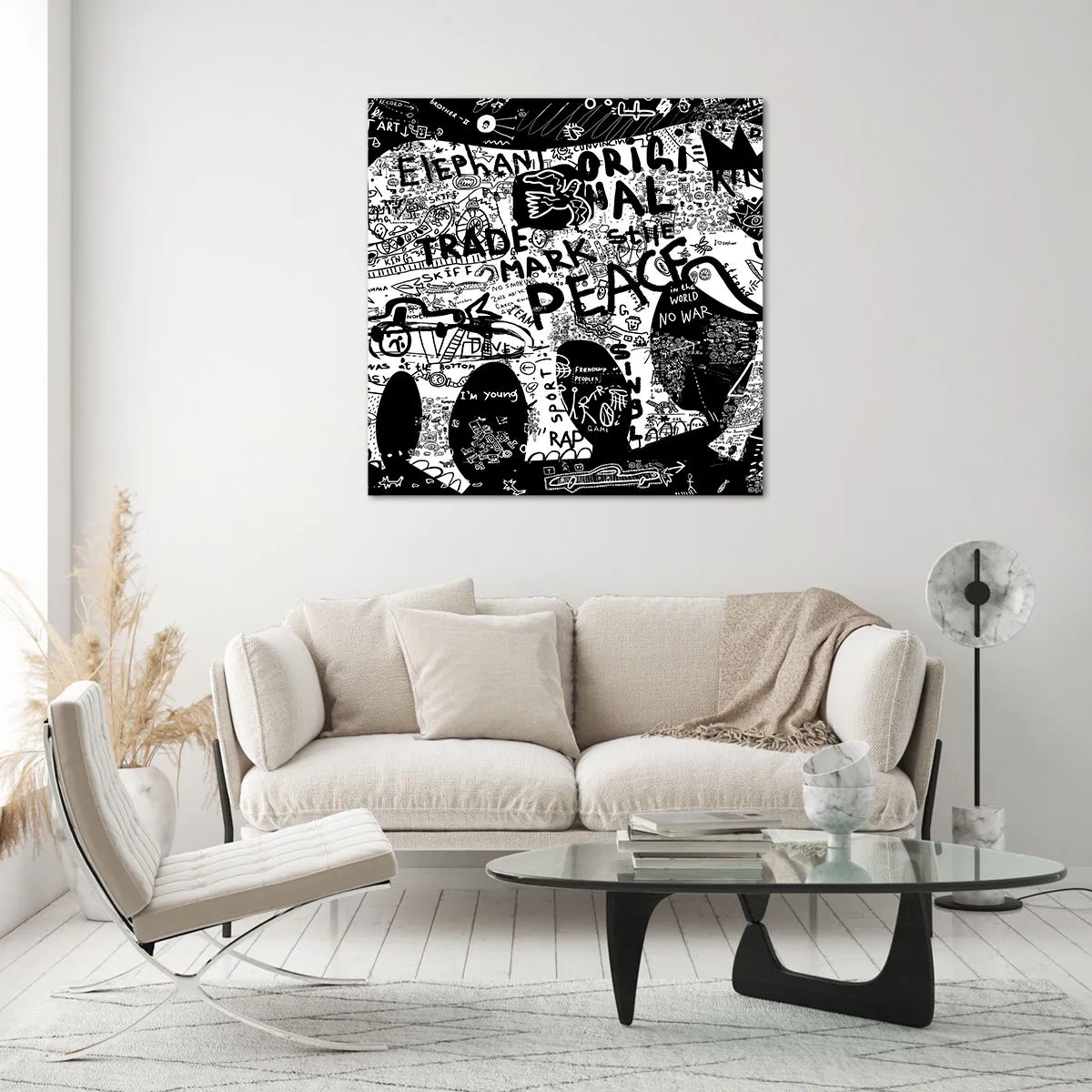 Impression sur verre - Image sur verre - La richesse des rues - 70x70 cm