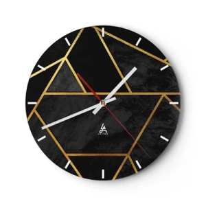 Horloge murale - Pendule murale - Obscurité et éclat - 40x40 cm