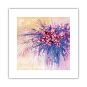 Affiche - Poster - Fontaine aux roses - 30x30 cm