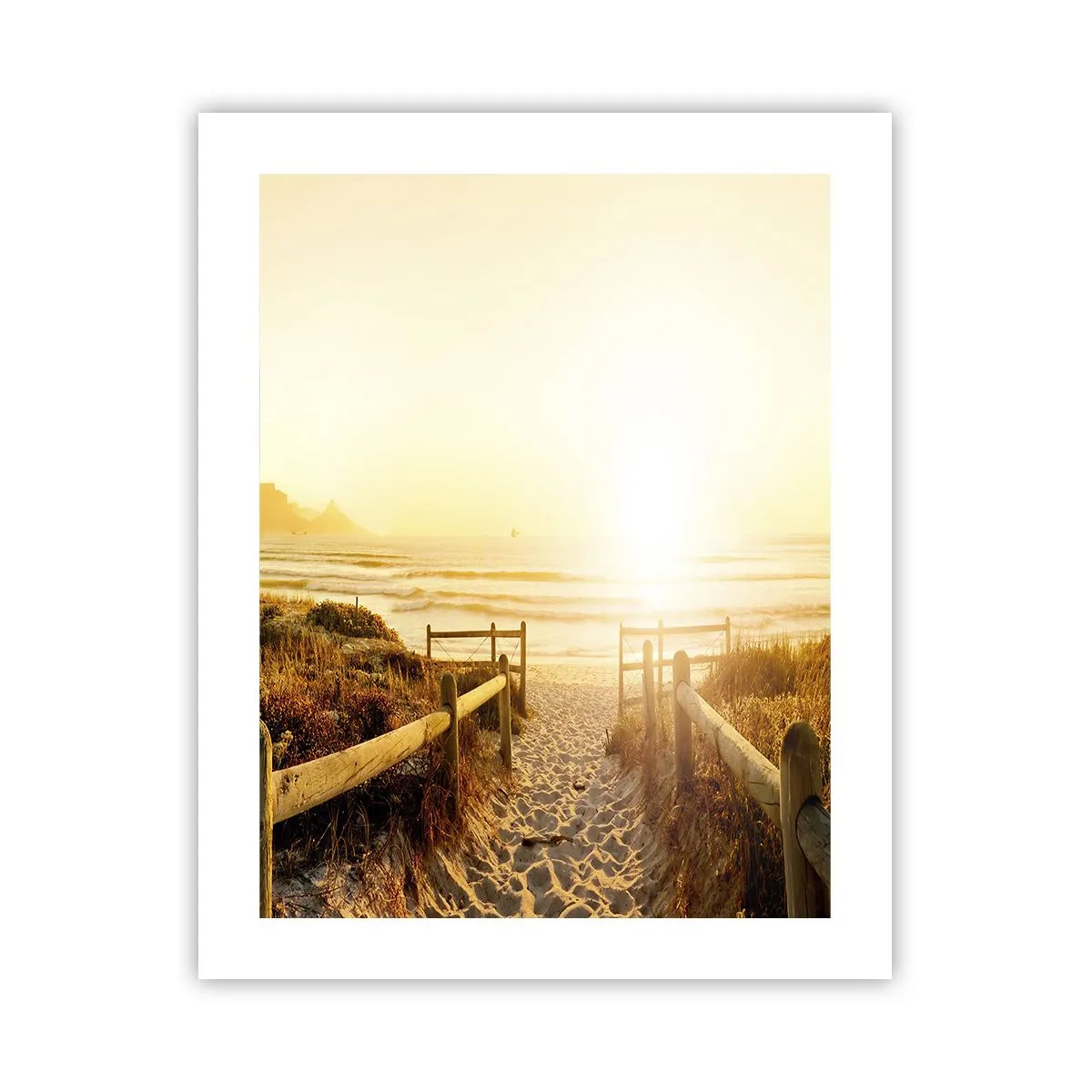 Affiche - Poster - A travers la dune, vers le soleil - 40x50 cm