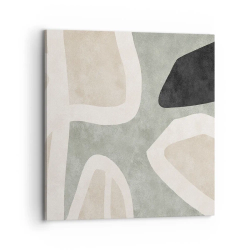 Impression sur toile - Image sur toile - Composition pour motif noir - 70x70 cm