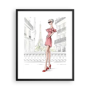 Affiche dans un cadre noir - Poster - Art de la mode - 40x50 cm