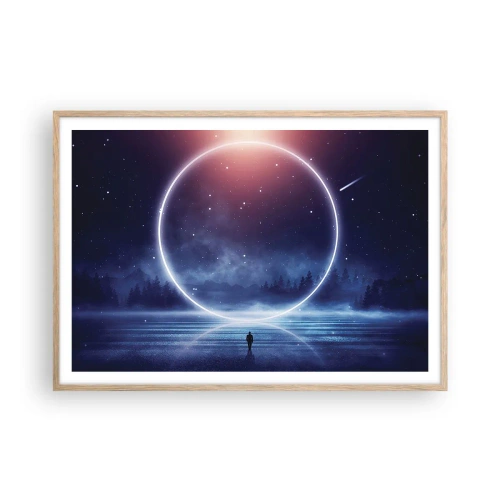 Affiche dans un chêne clair - Poster - Ils sont déjà là... - 100x70 cm