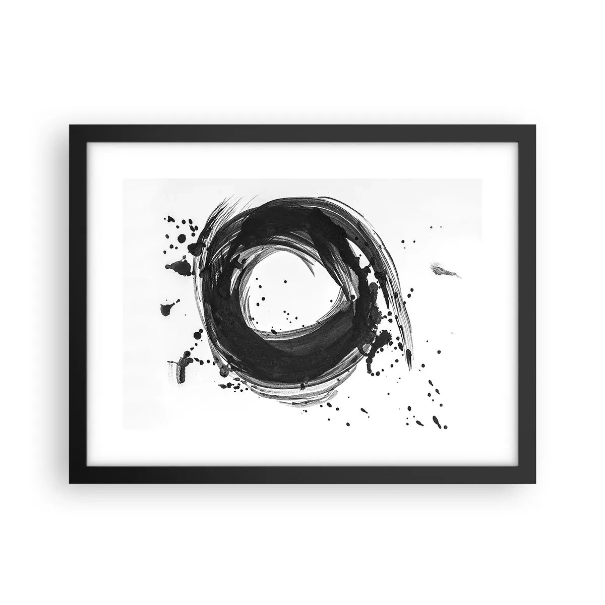 Affiche dans un cadre noir - Poster - Le tourbillon de la création - 40x30 cm