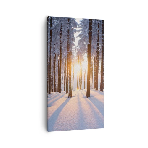 Impression sur toile - Image sur toile - Clairement en noir et blanc - 55x100 cm