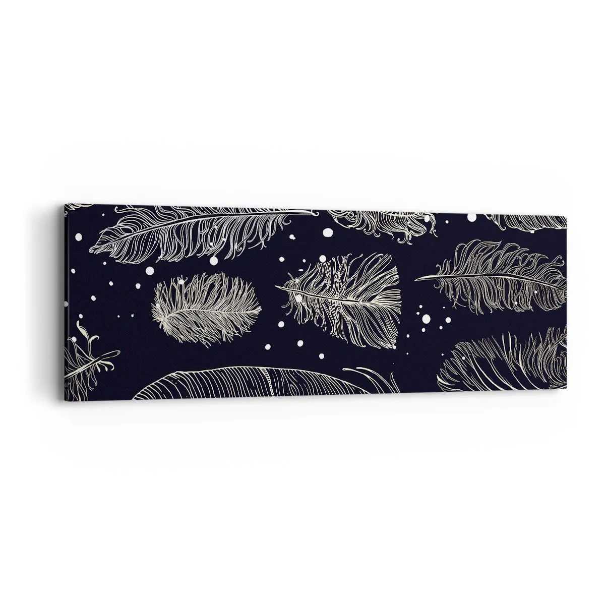 Impression sur toile - Image sur toile - Toile de plumes - 90x30 cm