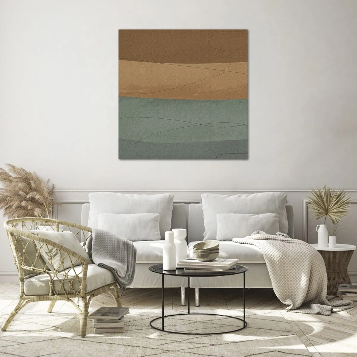 Impression sur verre - Image sur verre - Composition horizontale - 30x30 cm