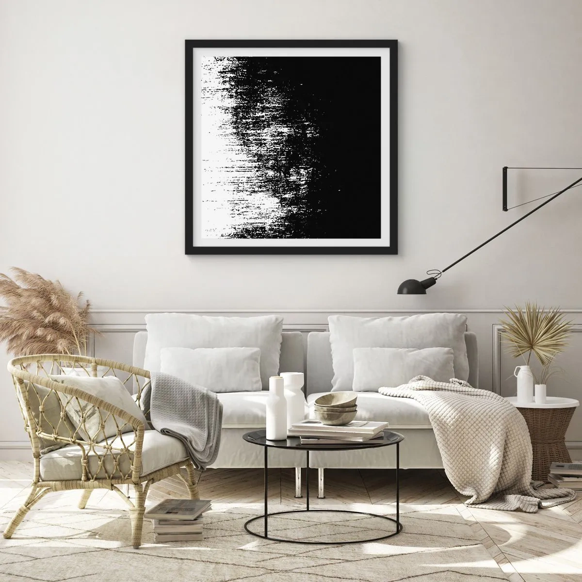 Affiche dans un cadre noir - Poster - Et le gagnant est ... - 50x50 cm