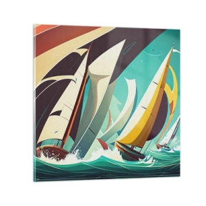 Impression sur verre - Image sur verre - Bonne chance avec les éléments - 30x30 cm