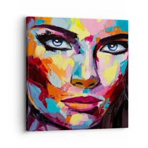 Impression sur toile - Image sur toile - L'âme aussi est colorée - 30x30 cm