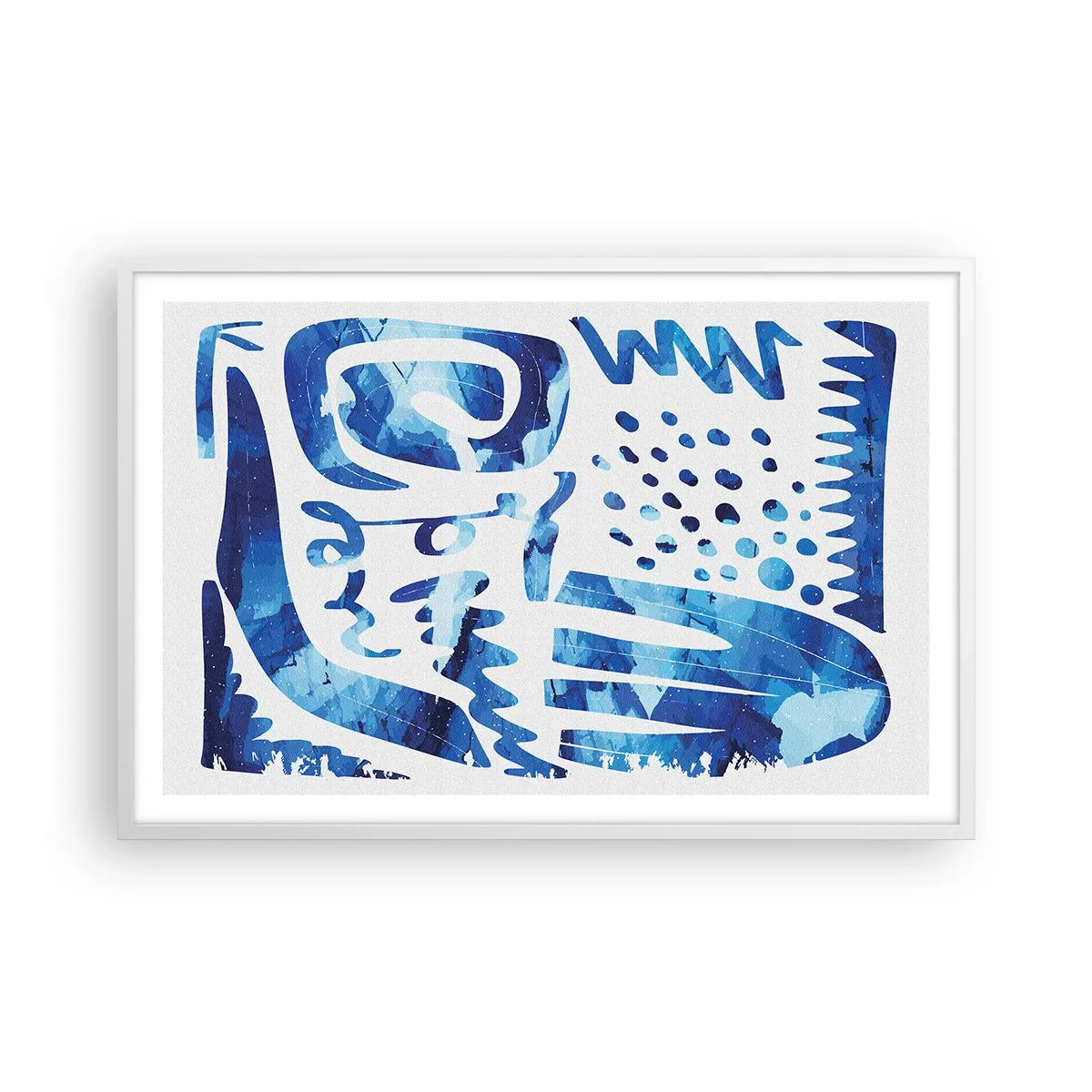 Affiche dans un cadre blanc - Poster - Retour aux racines - 91x61 cm