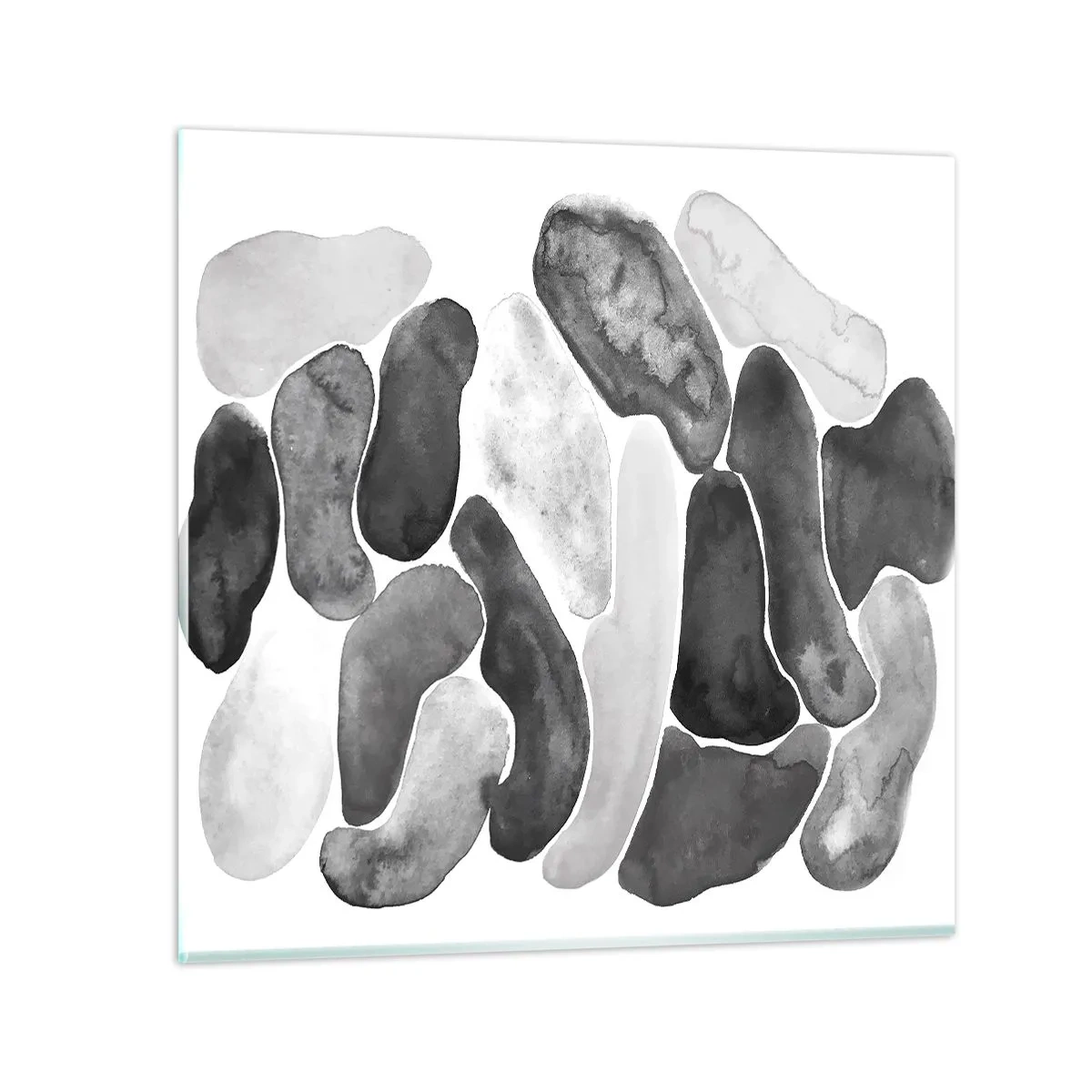 Impression sur verre - Image sur verre - Abstraction rocheuse - 70x70 cm