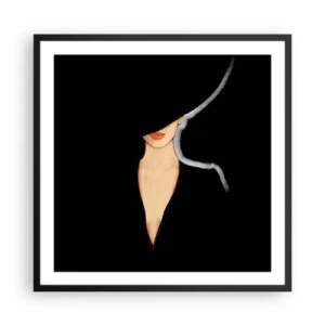Affiche dans un cadre noir - Poster - Élégance et style - 60x60 cm