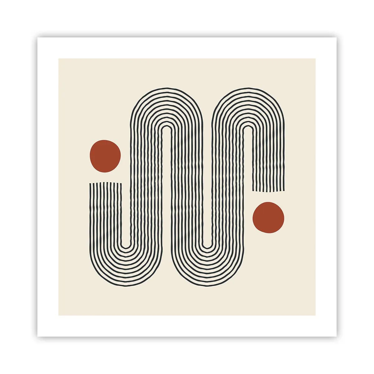 Affiche - Poster - Du début à la fin - 50x50 cm