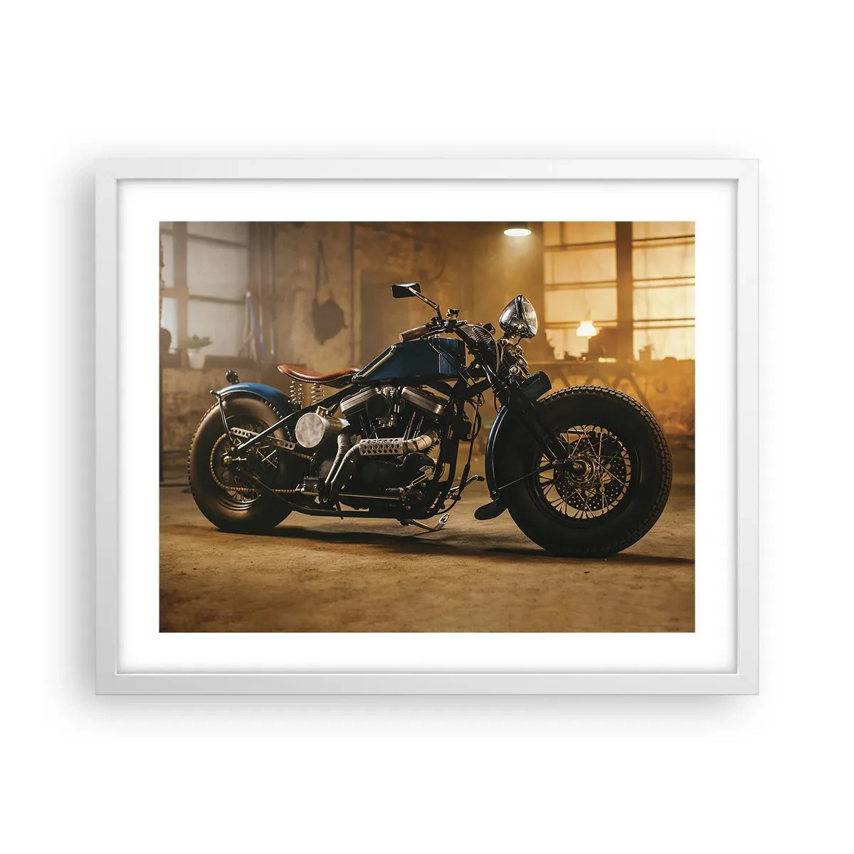 Affiche dans un cadre blanc - Poster - Je peux tout - 50x40 cm