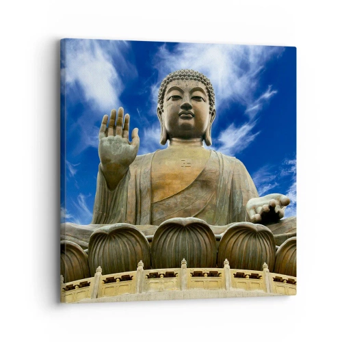 Impression sur toile - Image sur toile - Vivre sans peur - 30x30 cm