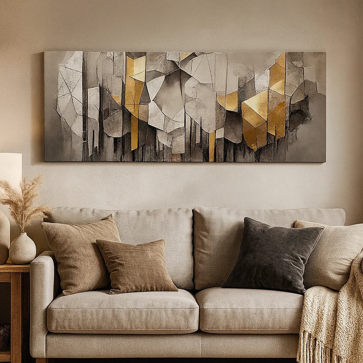 Impression sur toile - Image sur toile - Composition de glace et de lumière - 30x30 cm