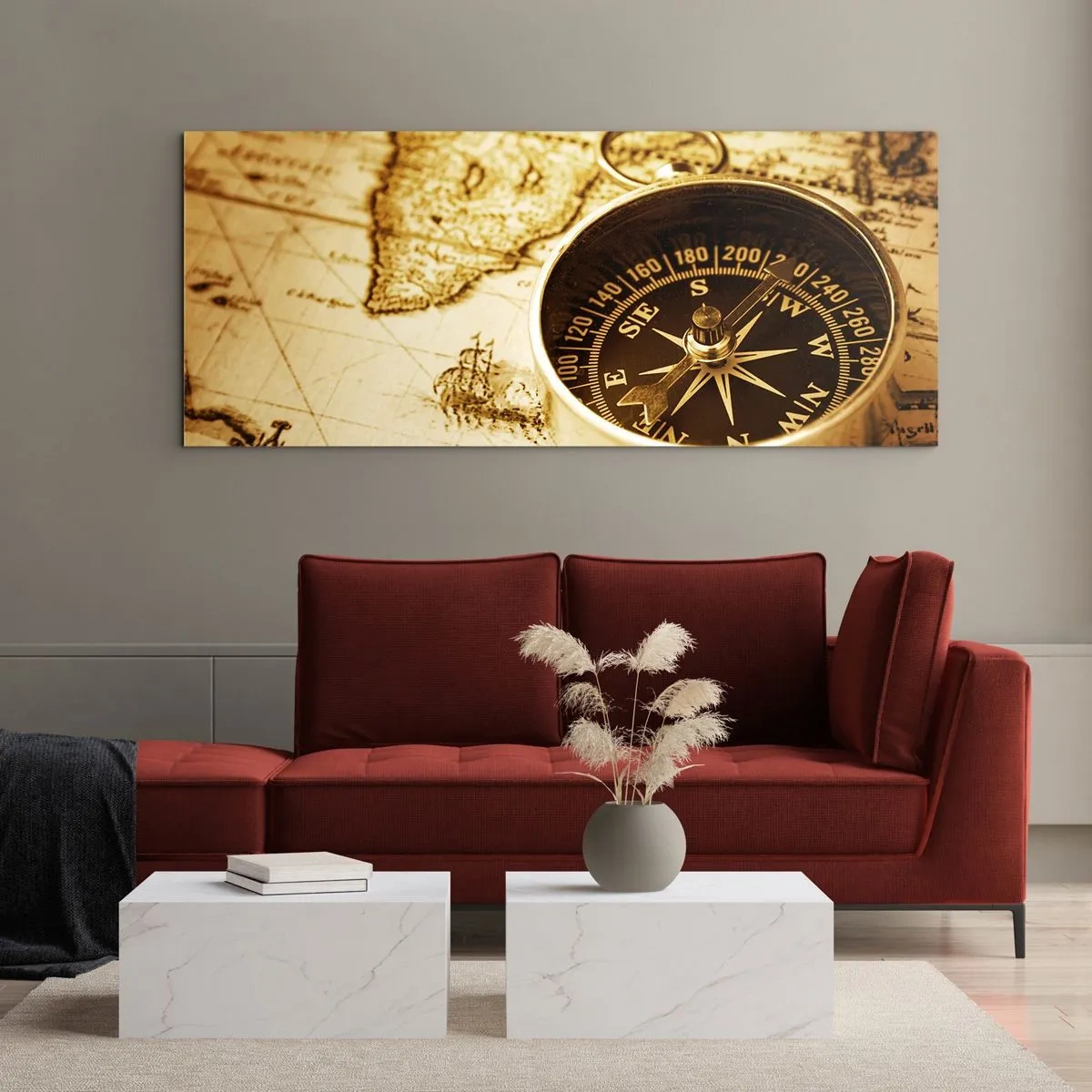 Impression sur verre - Image sur verre - Est ou ouest? - 100x40 cm