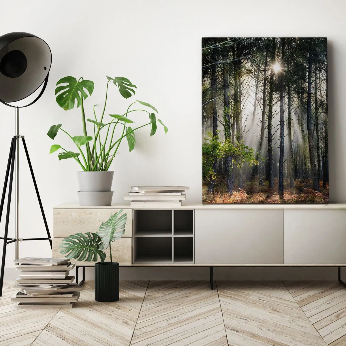 Impression sur toile - Image sur toile - Une zone forestière - 55x100 cm