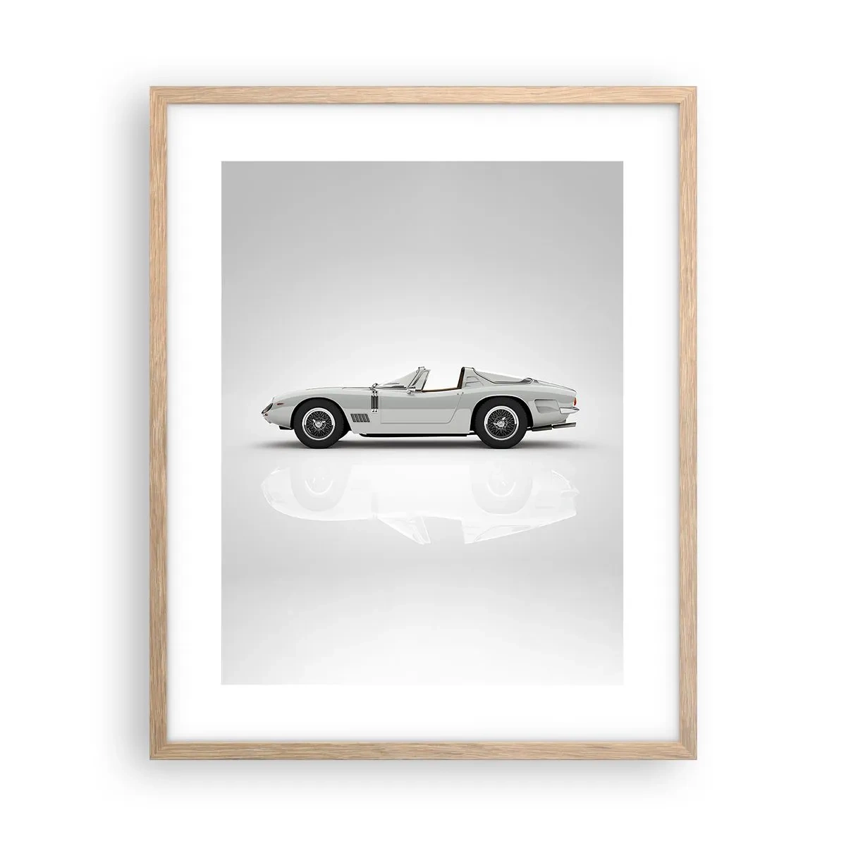 Affiche dans un chêne clair - Poster - Promesse de plaisir - 40x50 cm