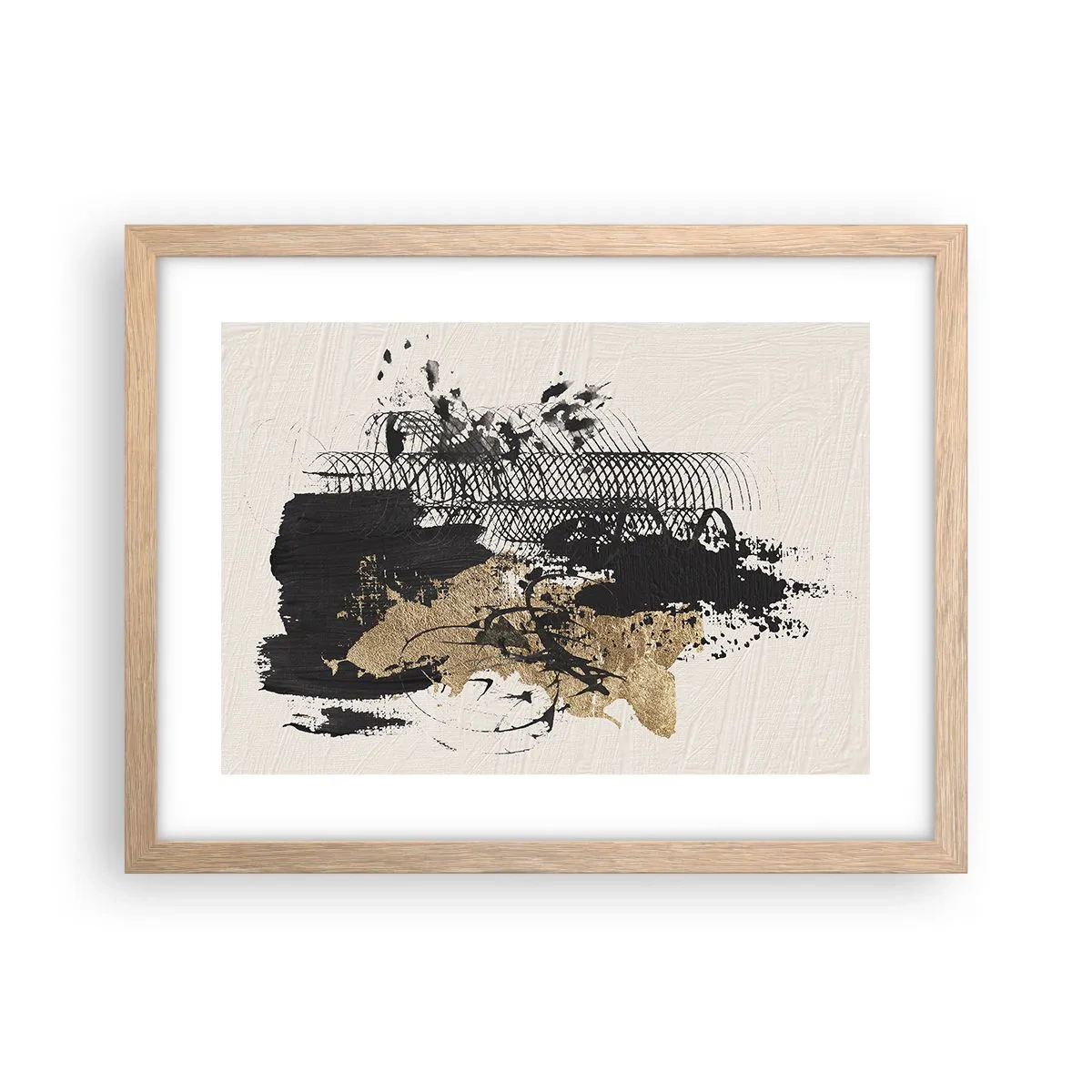 Affiche dans un chêne clair - Poster - Composer avec passion - 40x30 cm