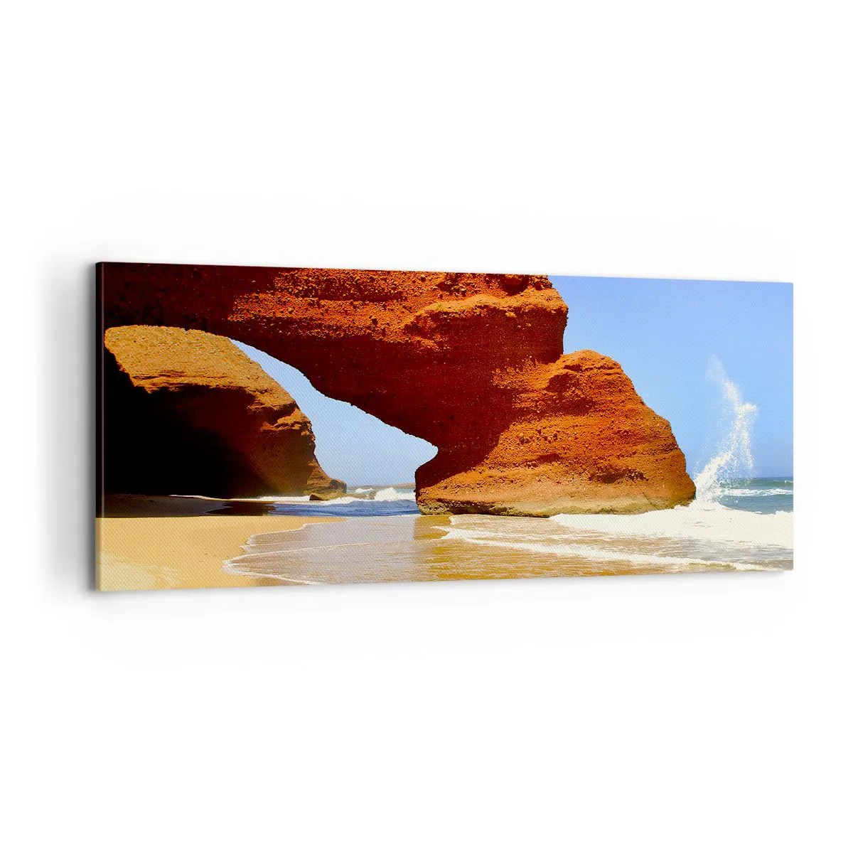Impression sur toile - Image sur toile - L'eau et le vent depuis des milliers d'années - 100x40 cm
