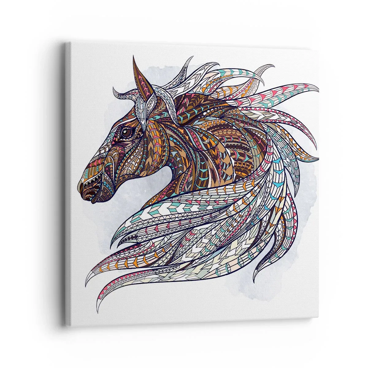 Impression sur toile - Image sur toile - Destrier guerrier celtique - 30x30 cm