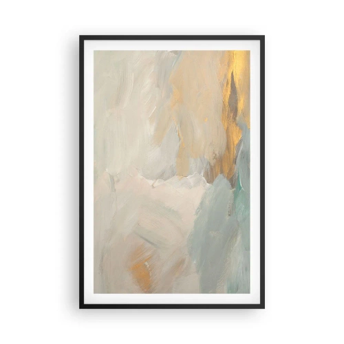 Affiche dans un cadre noir - Poster - Abstraction – le pays de la douceur - 61x91 cm