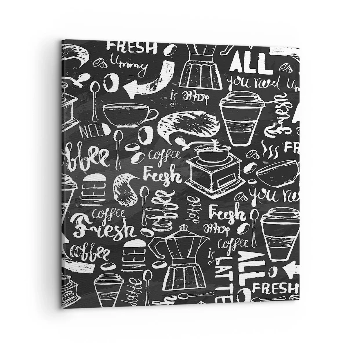 Impression sur toile - Image sur toile - Tout ce dont tu as besoin c'est… - 50x50 cm