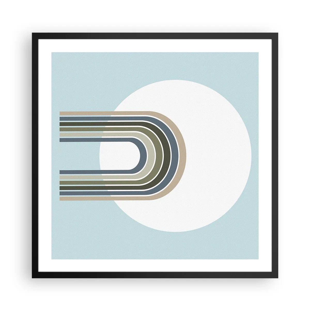 Affiche dans un cadre noir - Poster - Attraction irrésistible - 60x60 cm